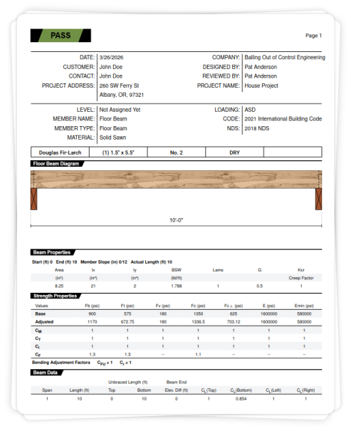 Permit-ready reports document